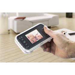 Alecto DVM-75 DVM-75 Video babyfoon met 2,4" kleurendisplay wit/antraciet