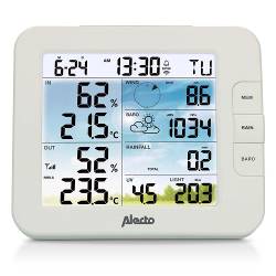 Alecto WS5400 WS5400 Professional 8-in-1 Wi-Fi-weerstation met app en draadloze buitensensor