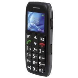 Fysic FM-7500 FM-7500 Eenvoudige mobiele telefoon voor senioren met SOS-paniekknop zwart