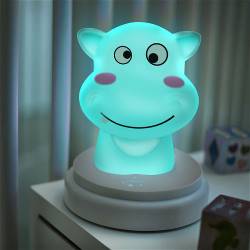 Alecto SILLY HIPPO SILLY HIPPO LED nachtlampje nijlpaard blauw