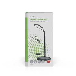 Nedis LTLGQ4M2BK LED-Lamp met Draadloze Lader | Dimmer - Op Product | LED / Qi | 15 W | Met dimfunctie | Koel Wit / N...