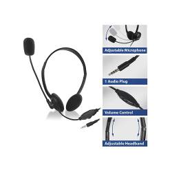 Act The ac9330 headset is ideal voor handsfree communication. the headset has soft on-ear pads an...