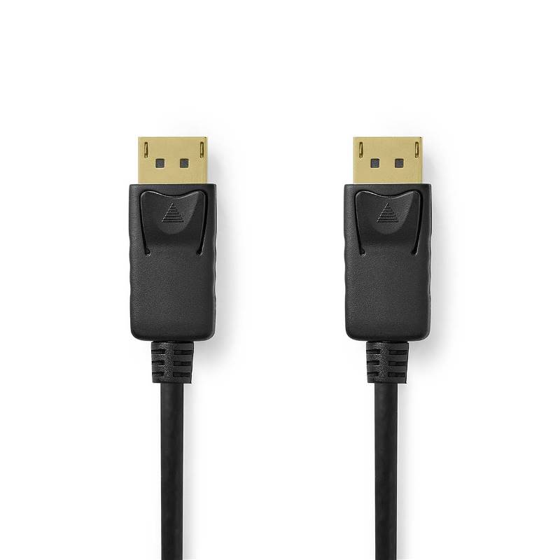 Nedis CCGL38010BK30 DisplayPort-Kabel | DisplayPort Male | DisplayPort Male | 8K@60Hz | Verguld | 3.00 m | Rond | PVC...