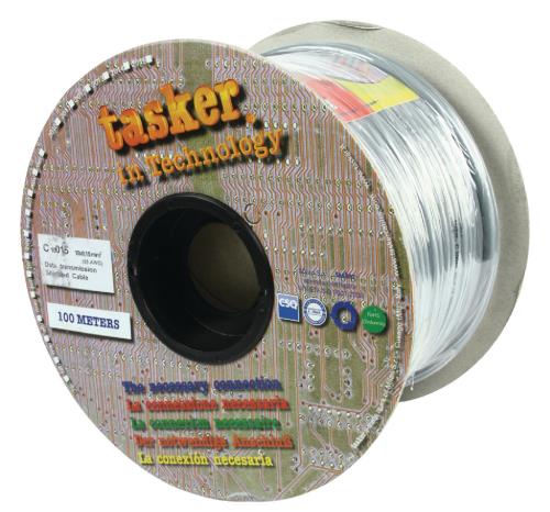 Tasker C10015 Afgeschermde datakabel 10 x 0,15 mm² op rol 100 m grijs