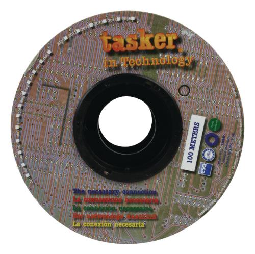 Tasker C102 2X1.00 Luidsprekerkabel 2 x 1,00 mm² op rol 100 m zwart / rood