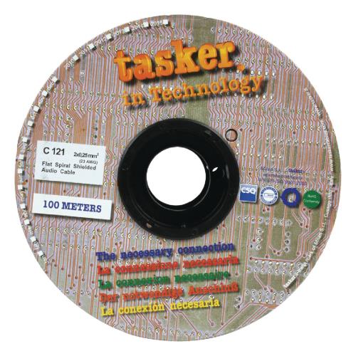 Tasker C121 Audio kabel 2 x 0,25 mm² op rol van 100 m