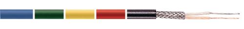 Tasker C128 BLACK Flexibele microfoonkabel 2 x 0,35 mm² op rol van 100 m