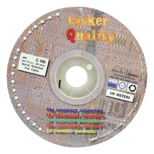 Tasker C180 Audio kabel 3 x 0,14 mm² op rol van 100 m