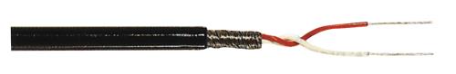 Tasker C202 Flexibele microfoonkabel 2 x 0,08 mm² op rol 100 m zwart