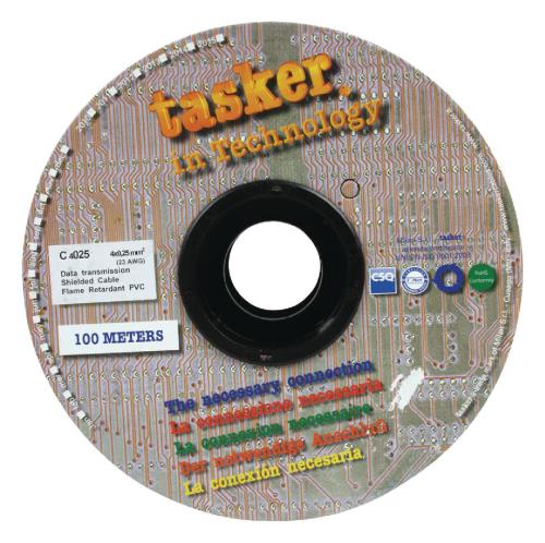 Tasker C4025 Datakabel 4 x 0,25 mm² op rol van 100 m