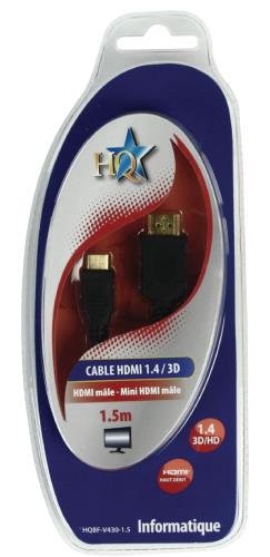 HQ HQBF-V430-1.5 CABLE HDMI MALE-MINI HDMI 1.5M F