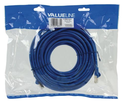 Valueline VLCP85110L20 FTP CAT 5e netwerkkabel 20,0 m blauw