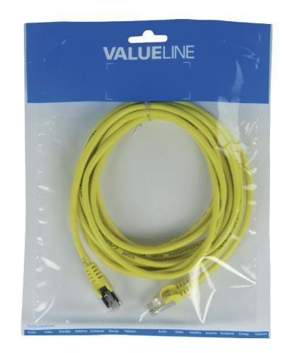 Valueline VLCP85110Y3.00 FTP CAT 5e netwerkkabel 3,00 m geel