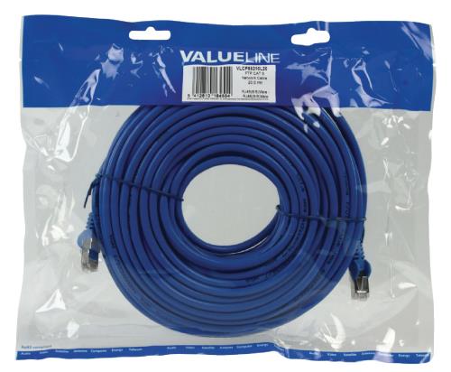 Valueline VLCP85210L20 FTP CAT 6 netwerkkabel 20,0 m blauw