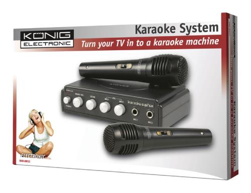 König HAV-KM11 Karaoke mixer zwart