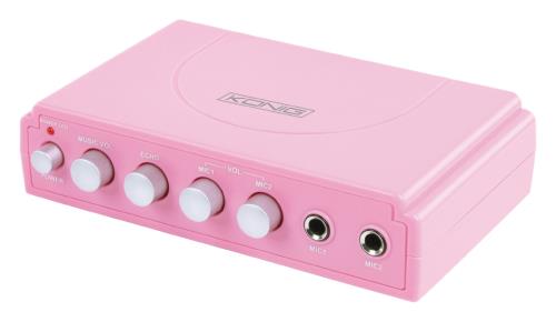 König HAV-KM11P Karaoke mixer roze