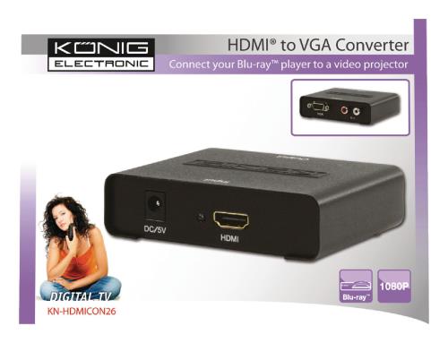 König KN-HDMICON26 HDMI - VGA omvormer