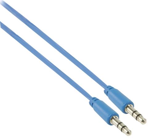 Valueline VLMP22000L1.00 3.5mm stereo audiokabel 1,00 m blauw