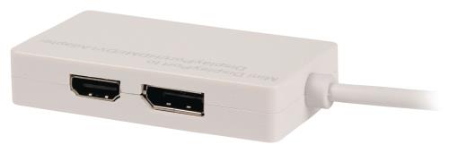 Valueline VLMP37460W0.20 Mini DisplayPort multi adapter mDP - DVI + DP + HDMI 0,20 m wit