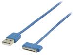 Valueline VLMP39100L2.00 USB sync & charge-kabel 30-pins dock mannelijk - USB A mannelijk 2,00 m blauw