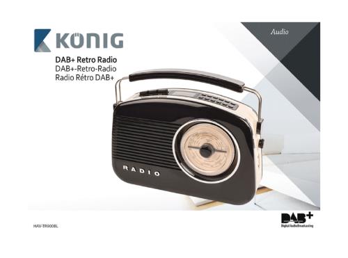 König HAV-TR900BL DAB+ retroradio
