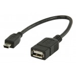 Valueline VLMP60315B0.20 USB 2.0 A - mini 5-pin OTG datakabel 0,20 m