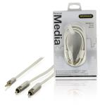 Profigold PROM3415 Stereo-audiokabel 3,5 mm male - 2x RCA male 5,00 m wit