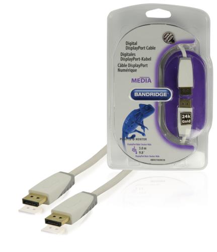 Bandridge BBM37000W30 Digitale DisplayPort kabel 3,00 m