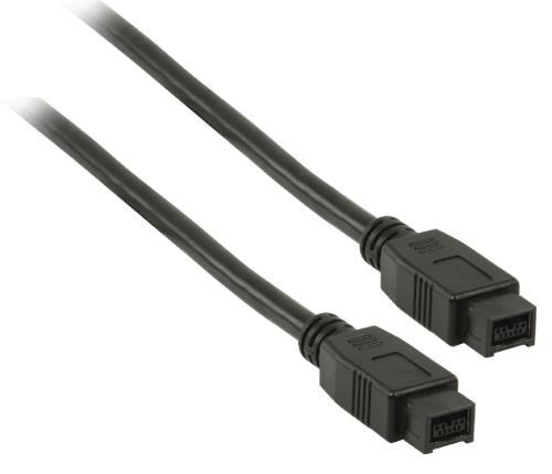 Valueline VLCP62700B2.00 FireWire 9-pins naar 9-pins kabel 2,00 m zwart