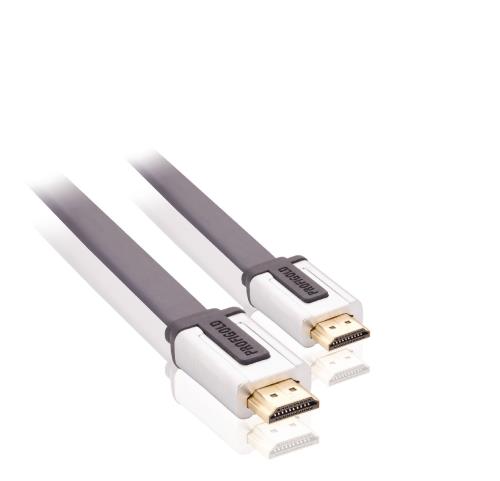 Profigold PROV1602 Platte High Speed HDMI-kabel met Ethernet HDMI-connector - HDMI-connector 2,00 m zwart