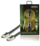 Profigold PROV1603 Platte High Speed HDMI-kabel met Ethernet HDMI-connector - HDMI-connector 3,00 m zwart