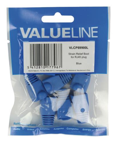 Valueline VLCP89900L RJ45 knikbescherming blauw 10 stuks