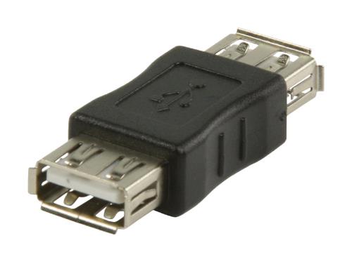 Valueline VLCP60900B USB 2.0 USB A vrouwelijk - USB A vrouwelijk adapter zwart