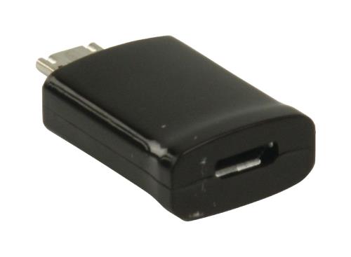 Valueline VLMP39020B MHL-adapter USB 11-pins Micro B mannelijk - USB 5-pins Micro B vrouwelijk zwart