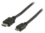 Valueline VLVP34500B10 High Speed HDMI kabel met ethernet HDMI connector - HDMI mini-connector 1,00 m zwart