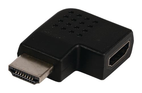 Valueline VLVP34903B HDMI-adapter HDMI-connector links gehoekt - HDMI input zwart