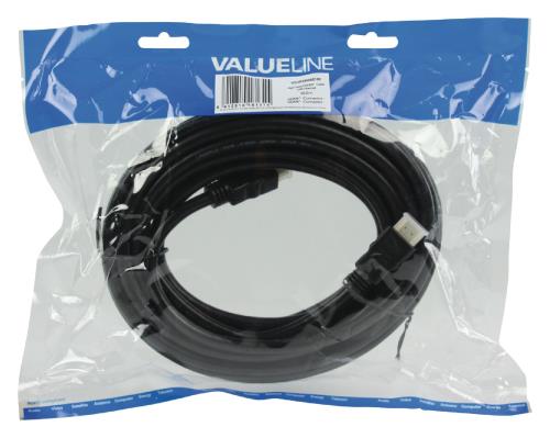 Valueline VGVP34000B100 High Speed HDMI kabel met ethernet HDMI connector - HDMI connector 10,0 m zwart