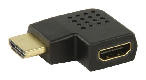 Valueline VGVP34904B HDMI-adapter HDMI-connector rechts gehoekt - HDMI input zwart