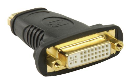 Valueline VGVP34911B HDMI - DVI-adapter HDMI input - DVI vrouwelijk zwart