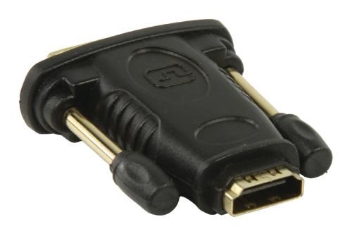 Valueline VGVP34912B DVI - HDMI-adapter DVI mannelijk - HDMI input zwart