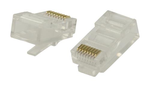 Valueline VLCP89300T RJ45 connectoren voor solid UTP CAT 5 kabels 10 stuks