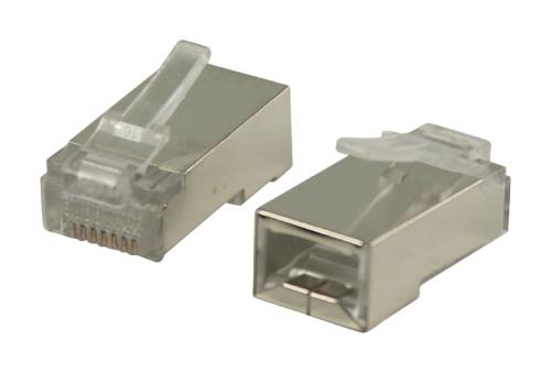 Valueline VLCP89302M RJ45 connectoren voor solid STP CAT 5 kabels 10 stuks