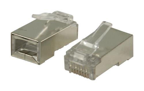 Valueline VLCP89306M RJ45 connectoren voor solid STP CAT 6 kabels 10 stuks