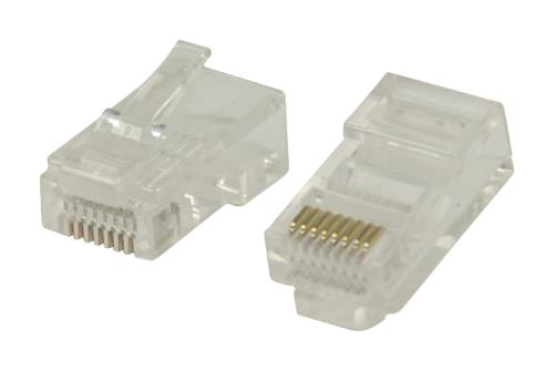 Valueline VLCP89331T Easy use RJ45 connectoren voor stranded UTP CAT5 kabels 10 stuks
