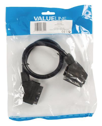 Valueline VLVP31000B05 SCART kabel SCART mannelijk - SCART mannelijk 0,50 m zwart