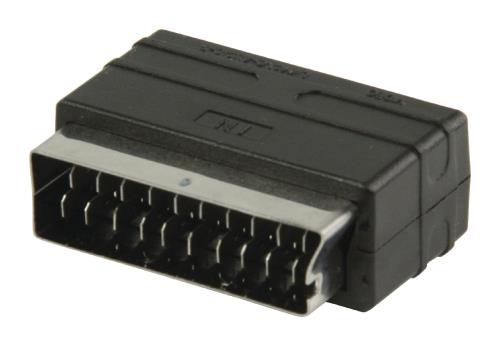Valueline VLVP31900B SCART - RCA input adapter SCART mannelijk - 3x RCA vrouwelijk zwart