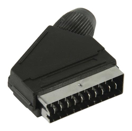 Valueline VLVP31990B SCART connector SCART mannelijk zwart