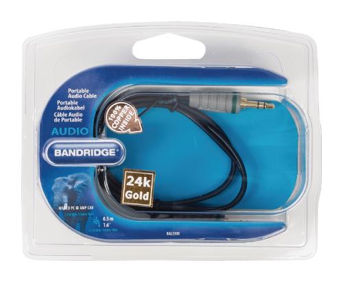Bandridge BAL3300 Audiokabel voor draagbaar apparaat 0.5 m