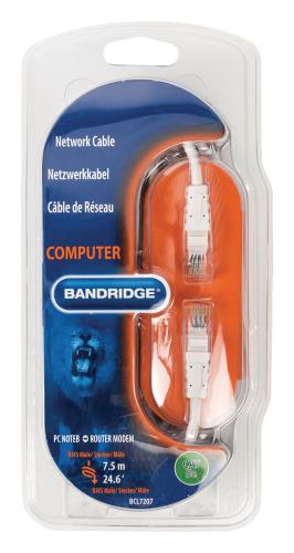 Bandridge BCL7207 Multimedia Netwerk Kabel 7.5 m