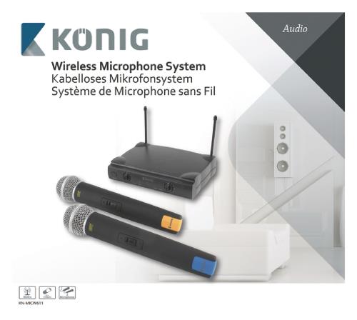 König KN-MICW611 Draadloos microfoonsysteem met 2 microfoons